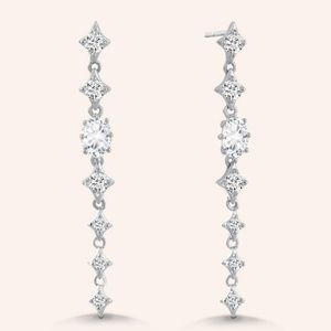 Daniela Swaebe Dazzling Drop CZ Earrings NIB